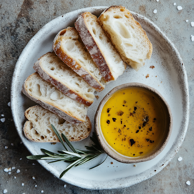 Rustic Bread and Olive Oil