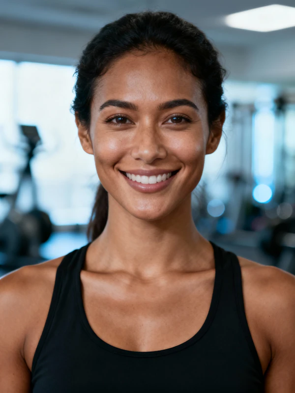 Confident Gym Enthusiast
