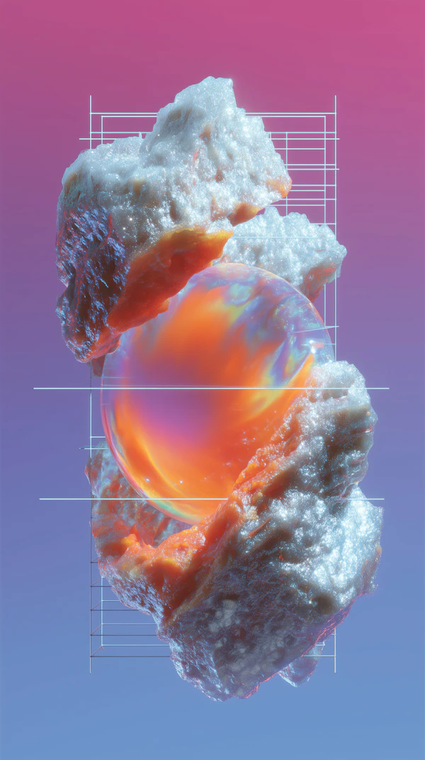 Surreal Glowing Sphere