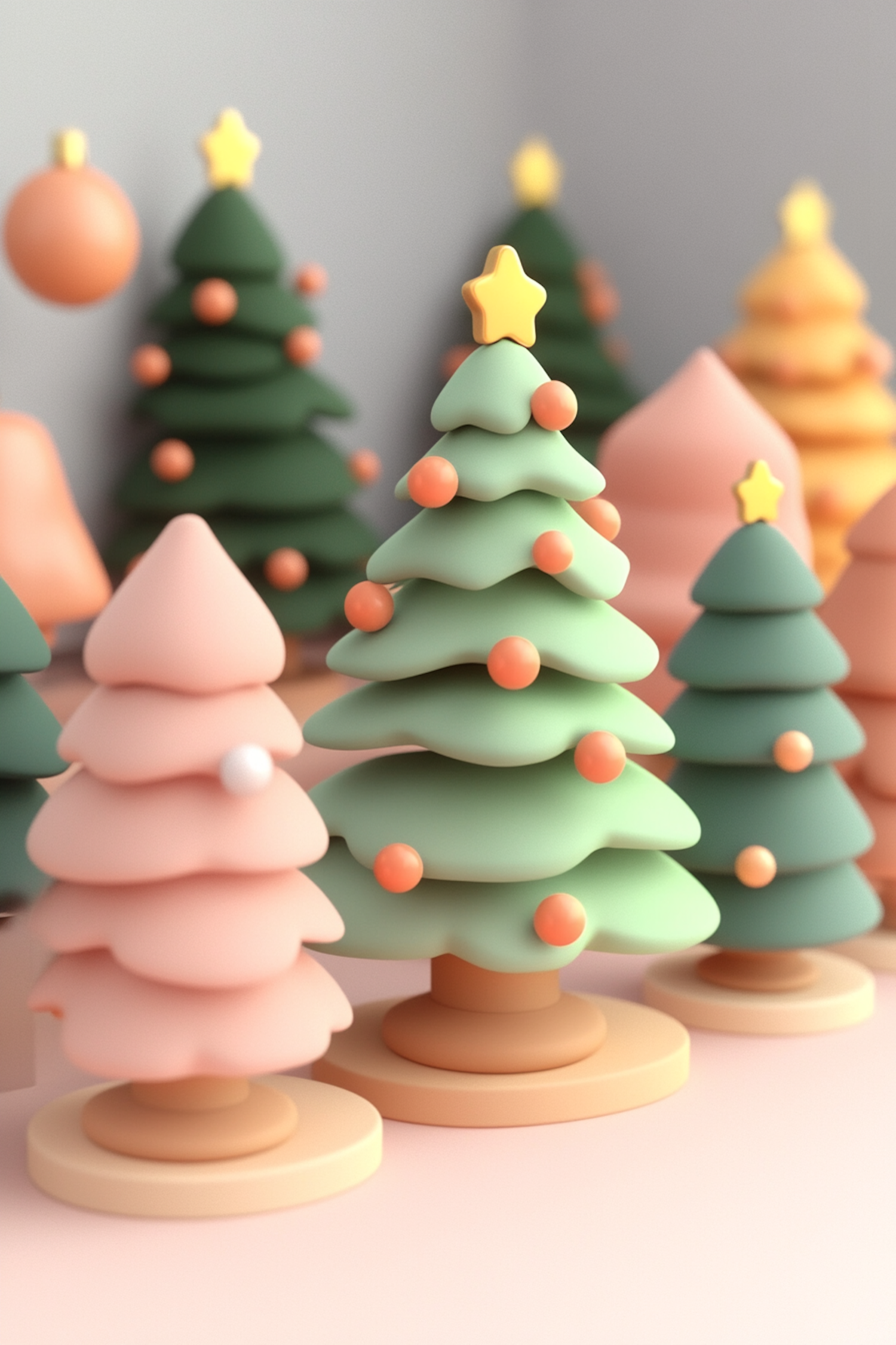 Stylized Christmas Trees