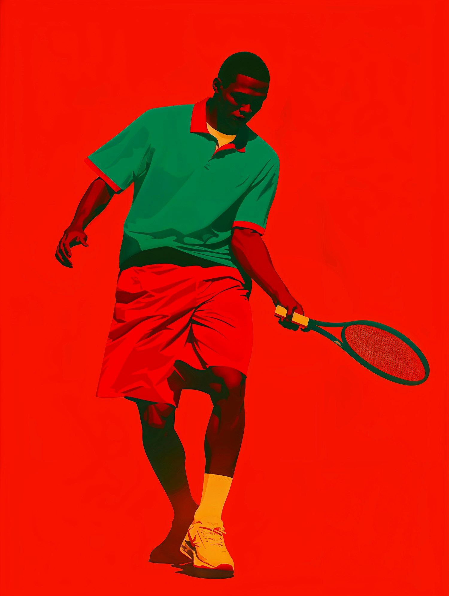 Dynamic Tennis Player