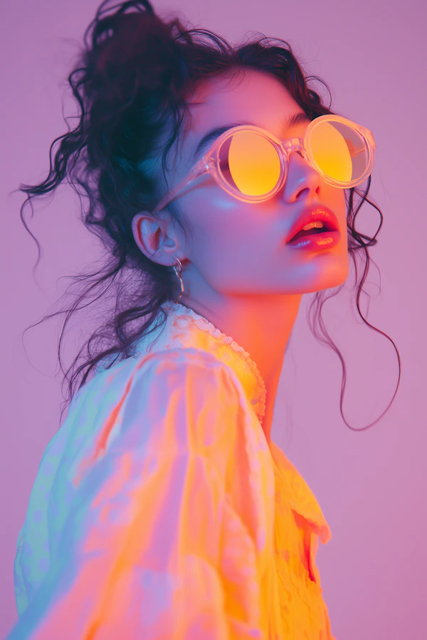 Neon Aesthetic Portrait