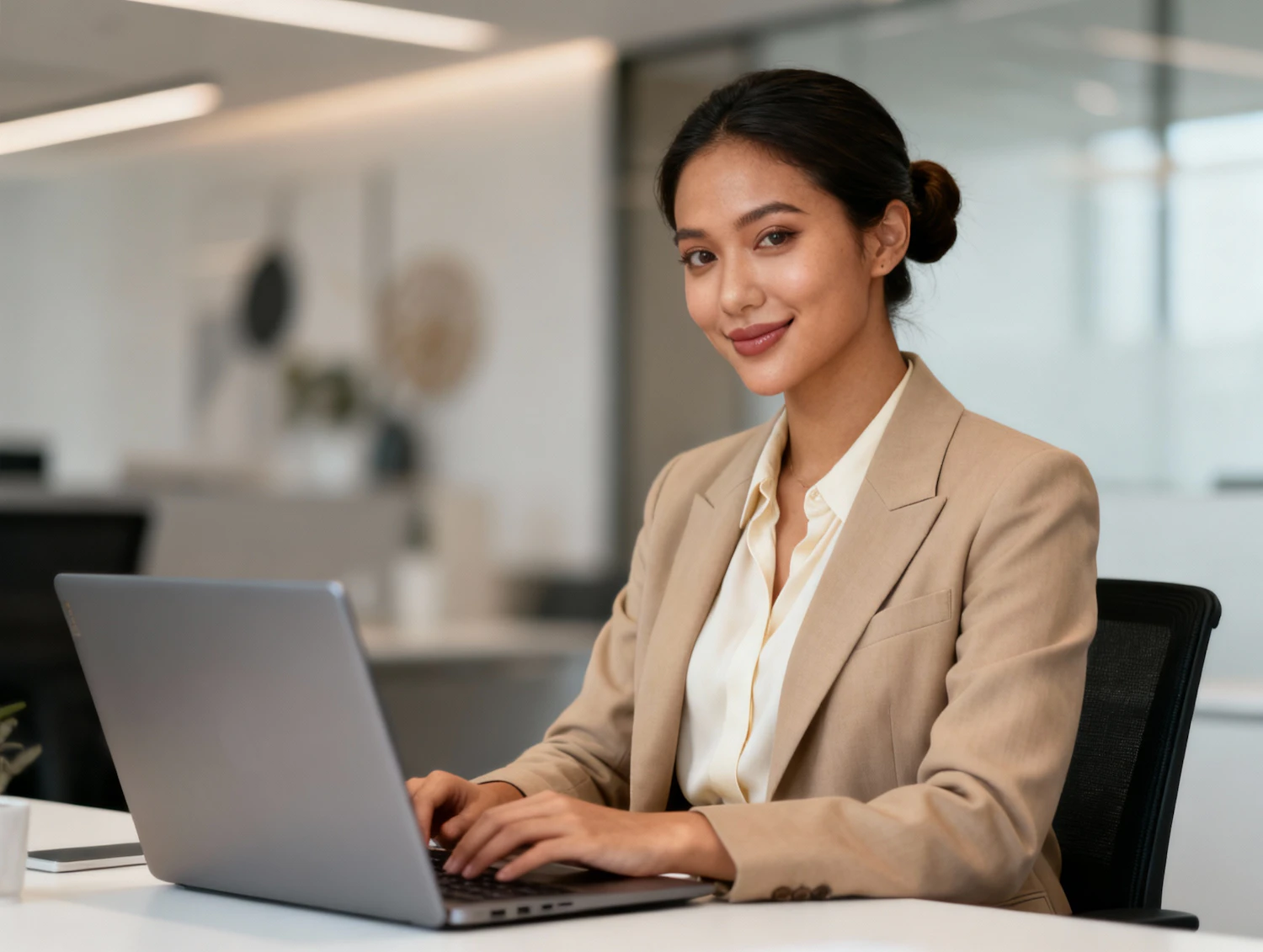 Professional Woman at Desk