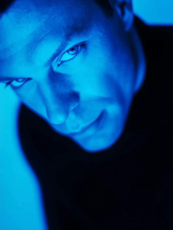 Dramatic Blue Portrait