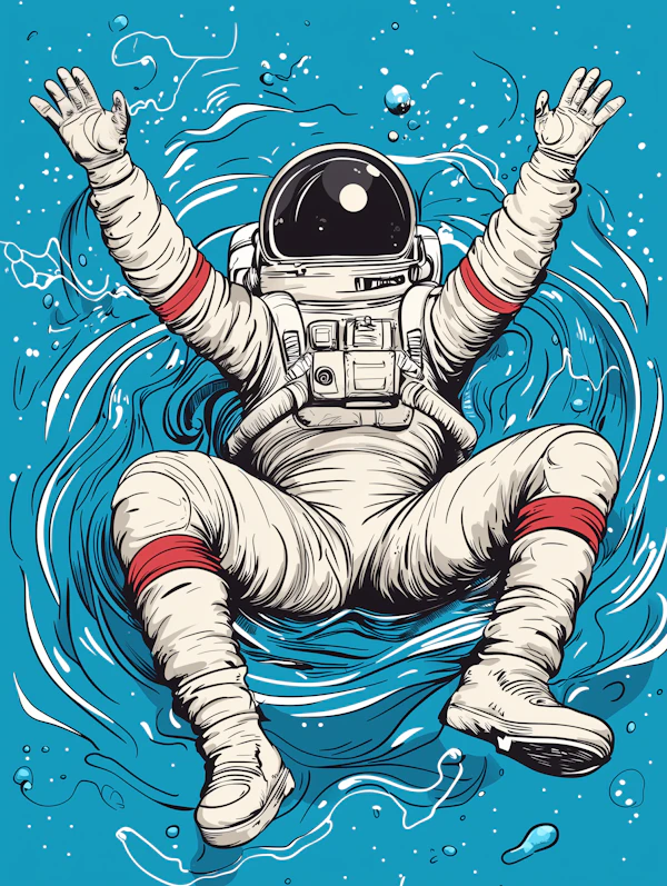 Astronaut in Blue