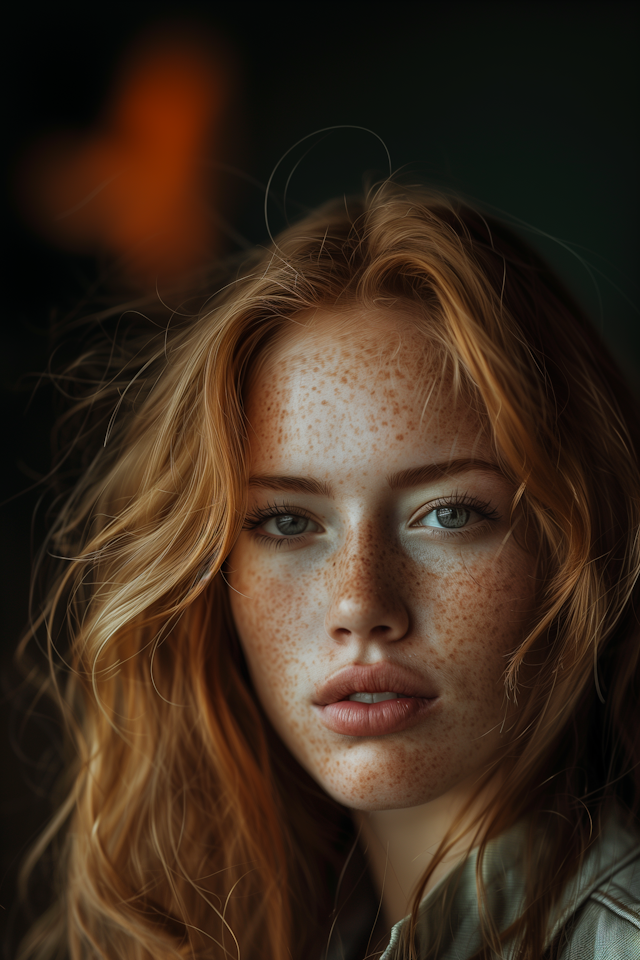 Serene Redhead Portrait