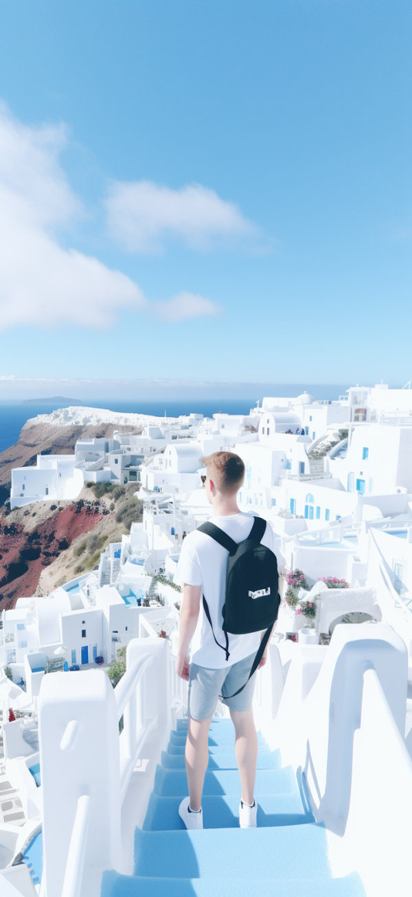 Blue Stairs of Serenity in the Cyclades