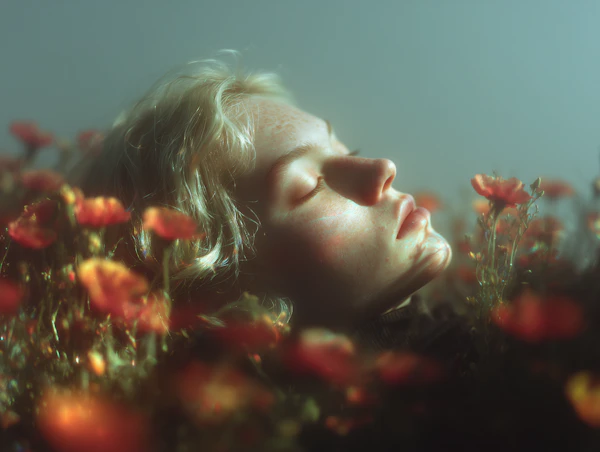Peaceful Floral Portrait