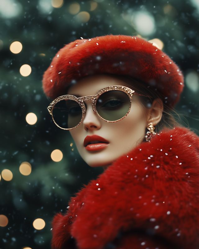 Glamorous Winter Portrait