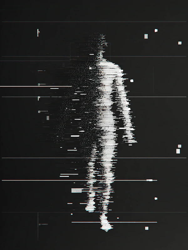 Pixelated Humanoid Art