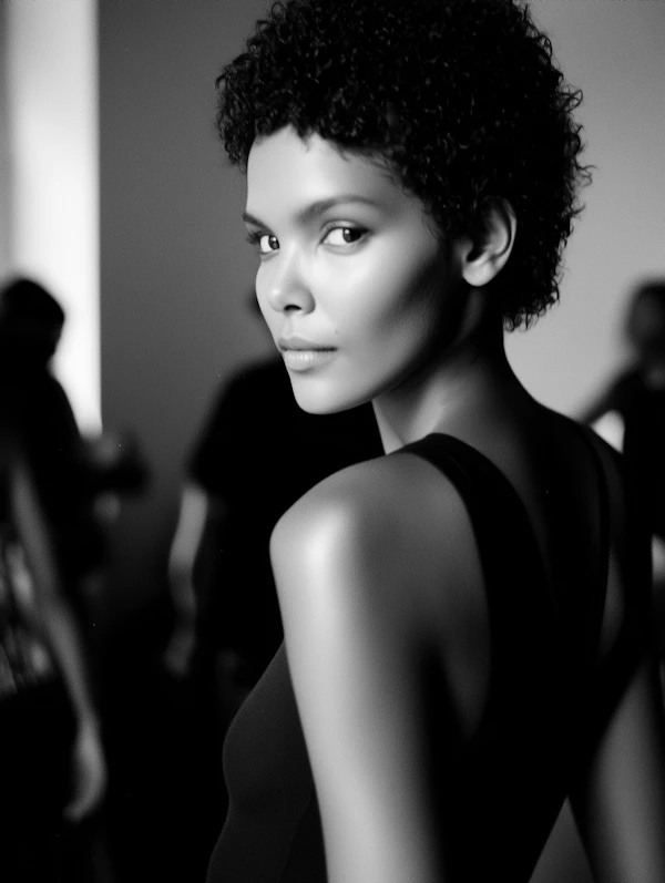 Black-and-White Portrait