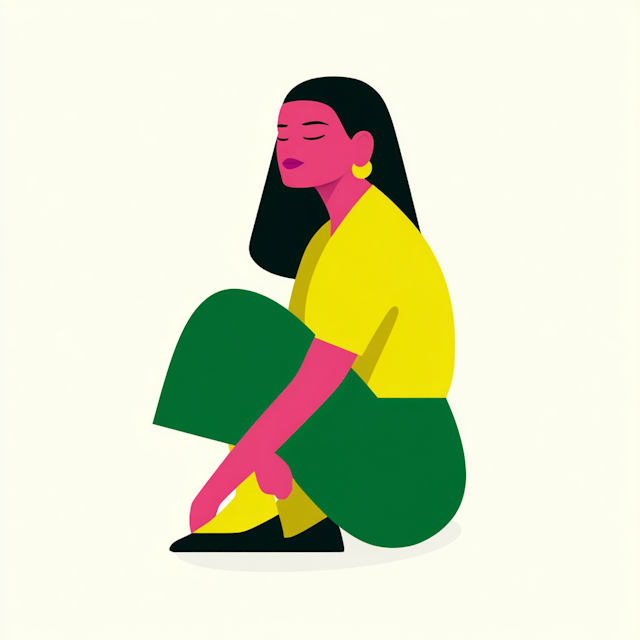 Vibrant Woman Illustration