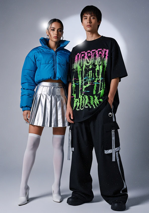 Stylish Duo in Studio