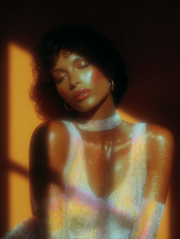 Serene Woman in Glow