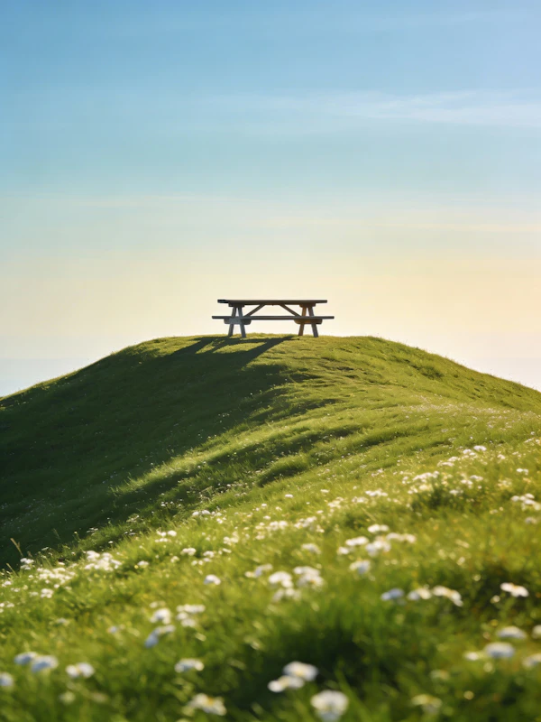 Serene Hilltop Picnic
