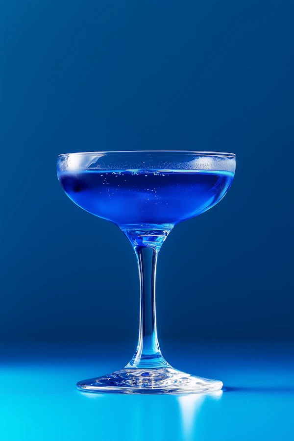 Vibrant Blue Cocktail