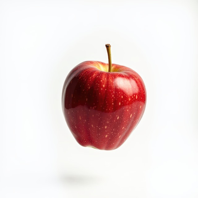 Vibrant Red Apple