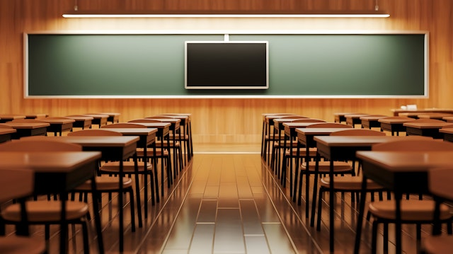 Modern Classroom Interior