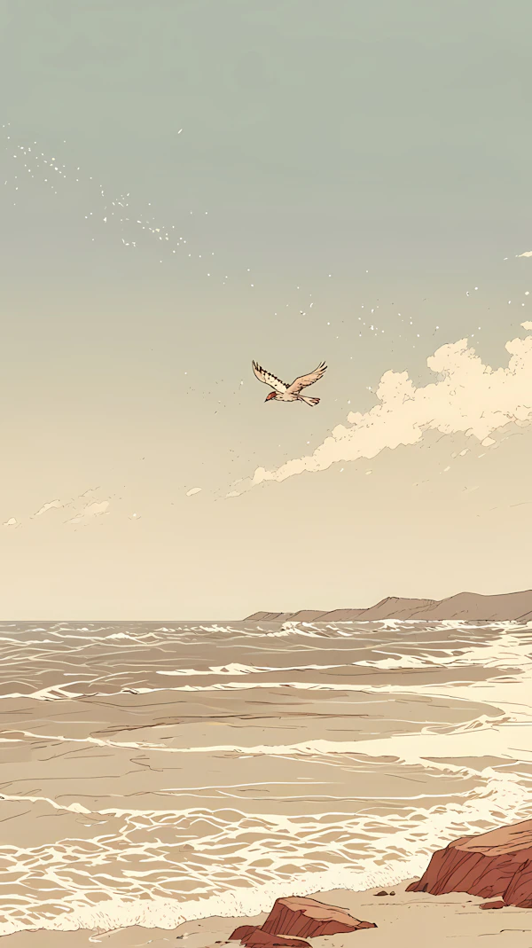 Serene Coastal Scene