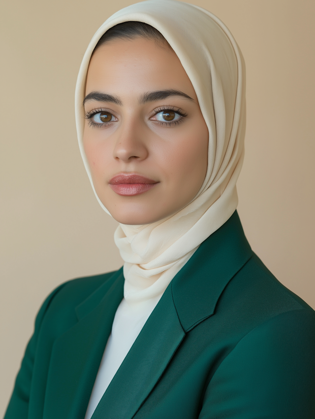 Portrait of a Woman in Hijab