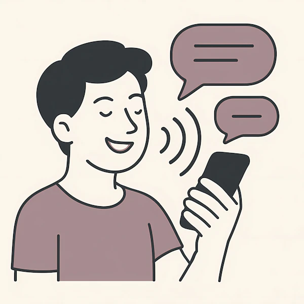 Cartoon Phone Interaction