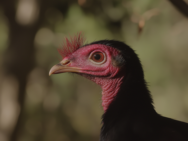 Close-up of a Red-faced Bird