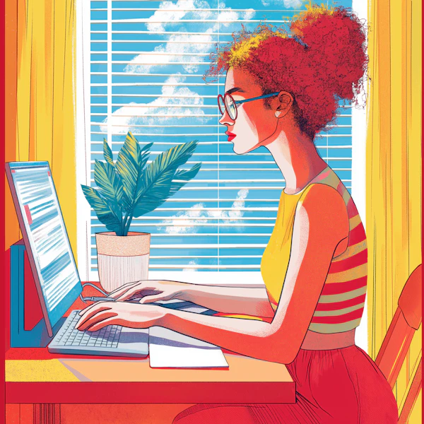 Young Woman at Work