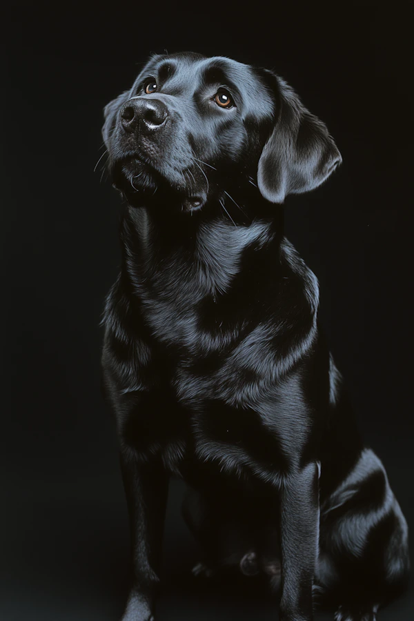 Black Labrador Portrait