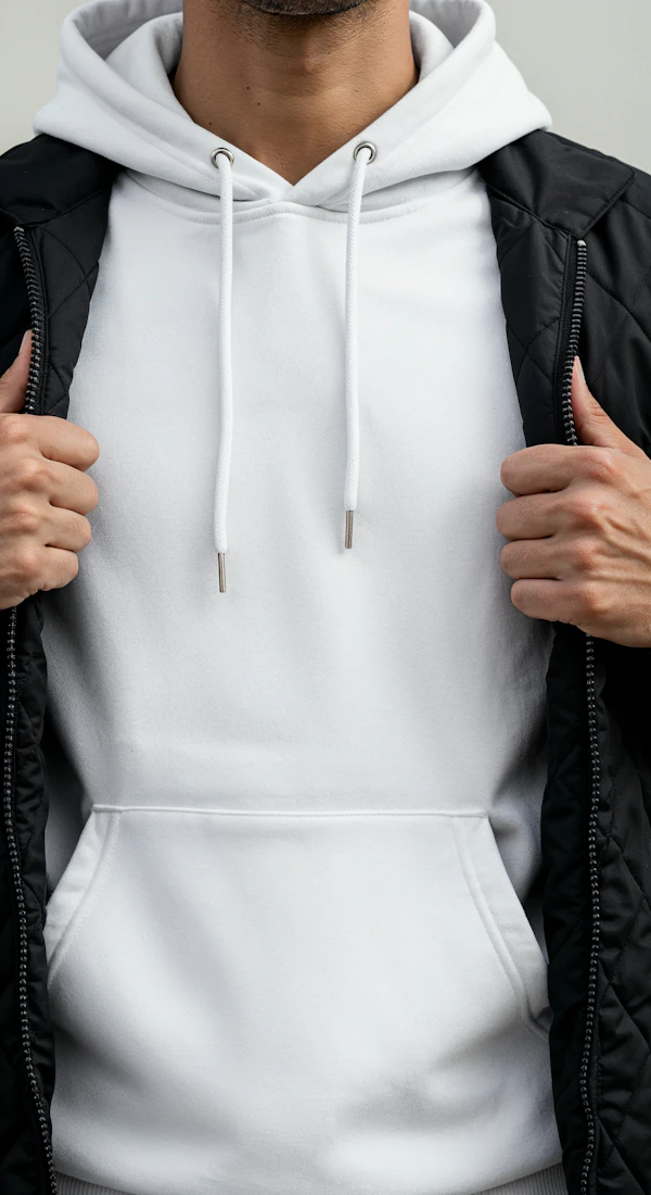 Hoodie and Jacket Close-Up