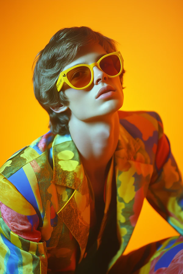 Vibrant Fashion Portrait