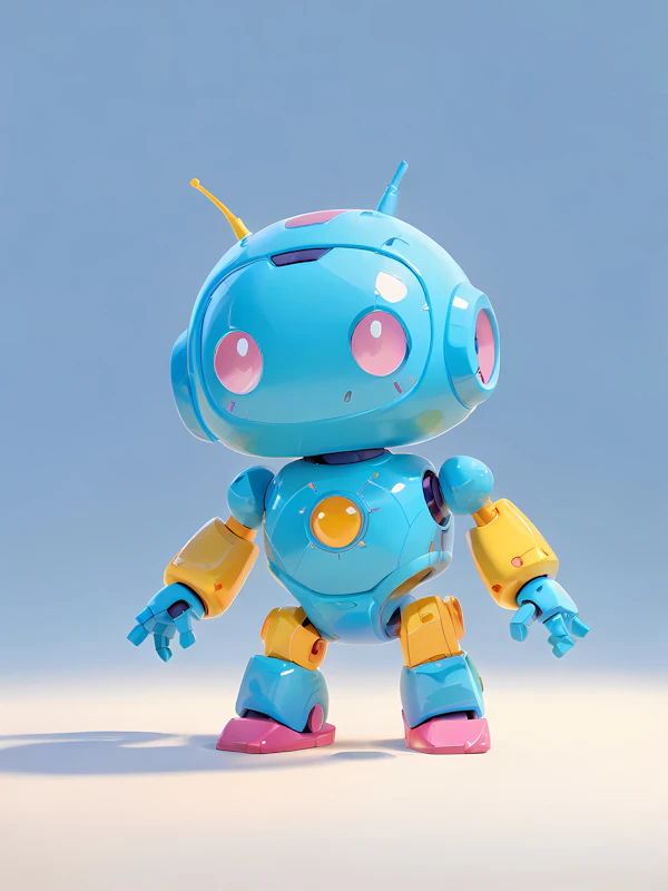 Playful Cartoon Robot