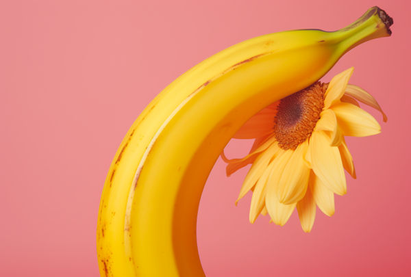 Banana Embrace with Sunflower