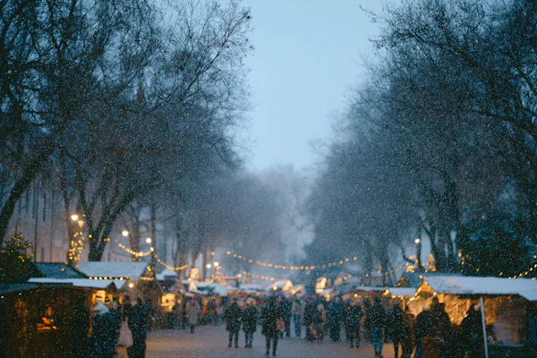 Festive Outdoor Christmas Market