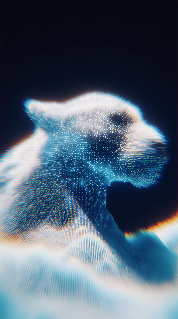 Holographic Bear Art