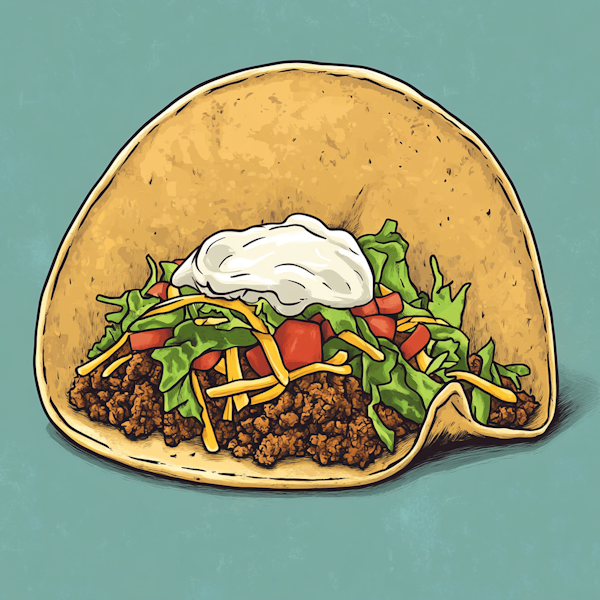 Vibrant Taco Illustration