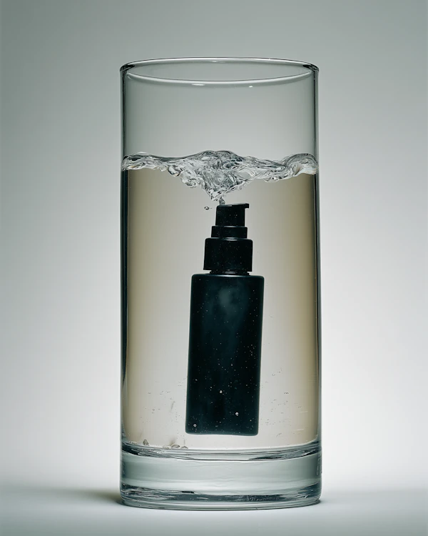 Bottle in Water Art