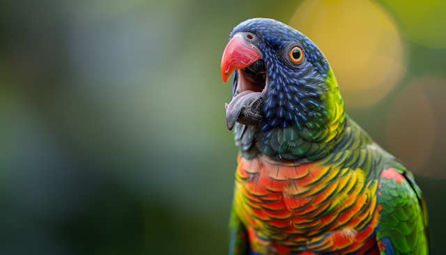 Vibrant Parrot Portrait