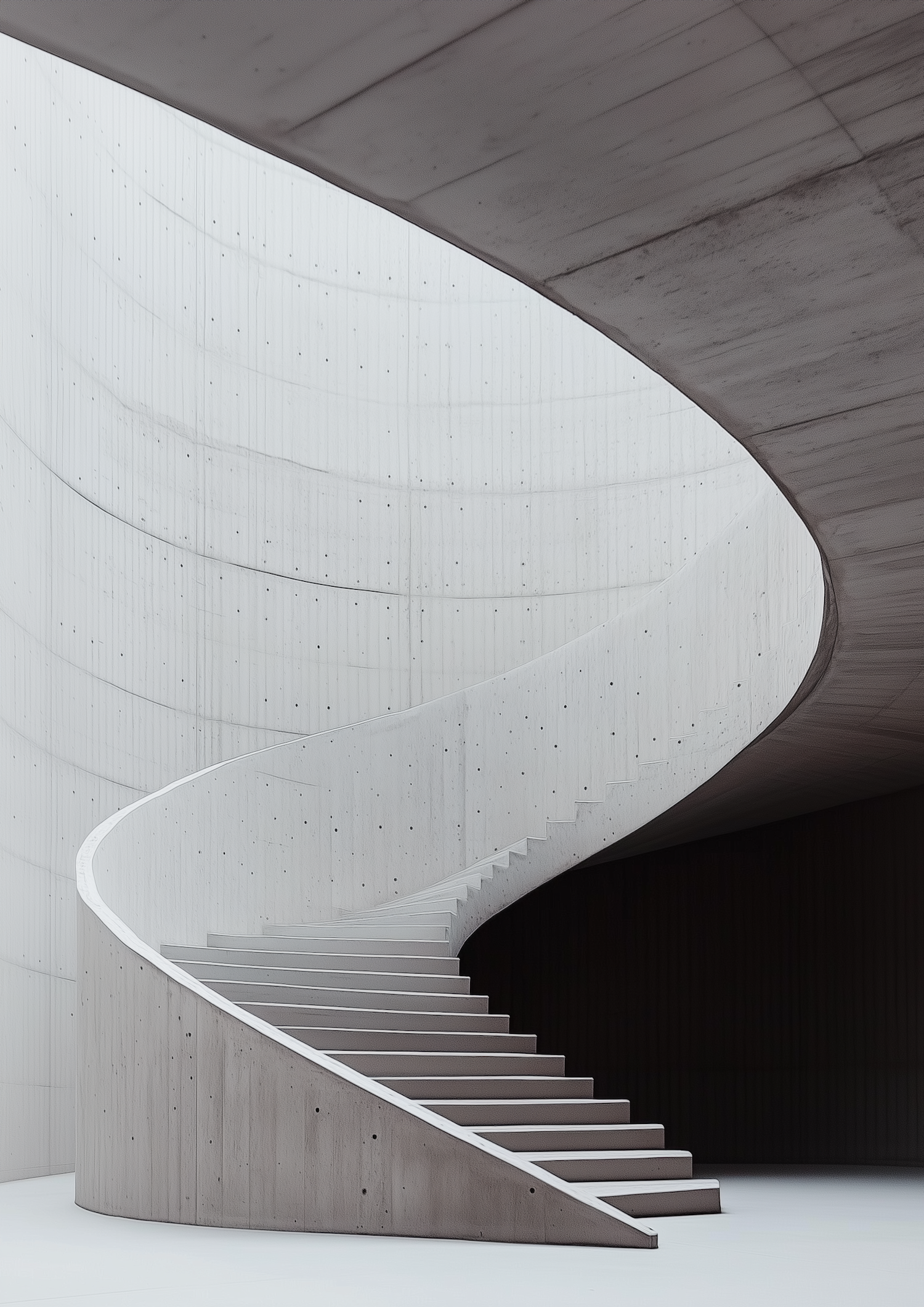 Minimalist Spiral Staircase