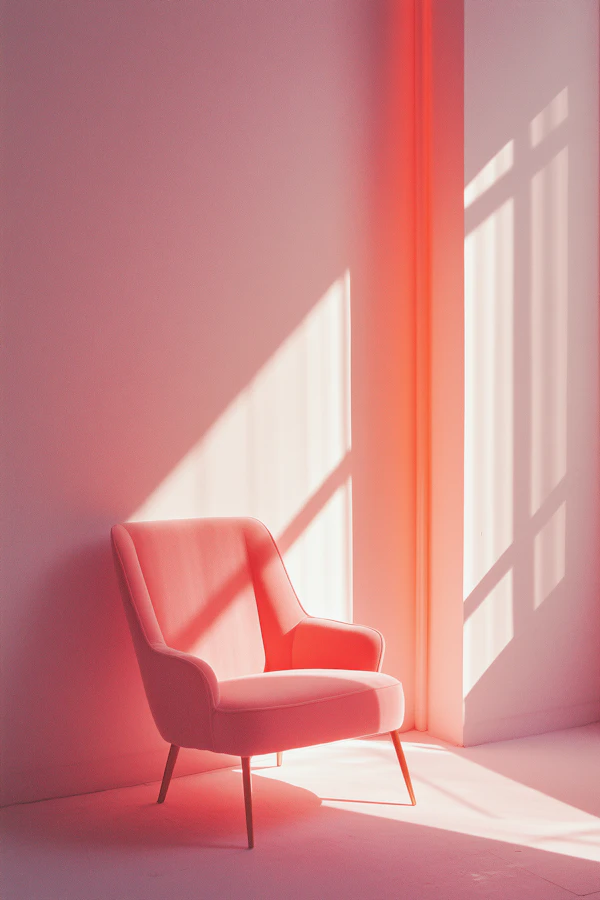 Minimalist Pink Chair