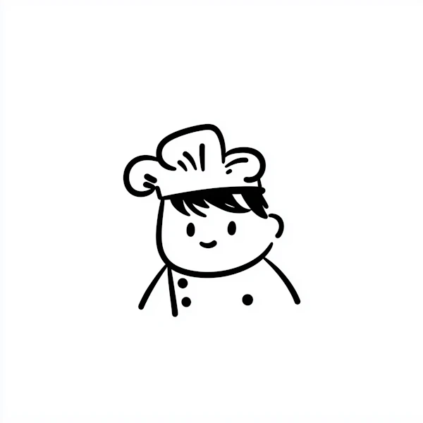 Cartoon Chef Drawing