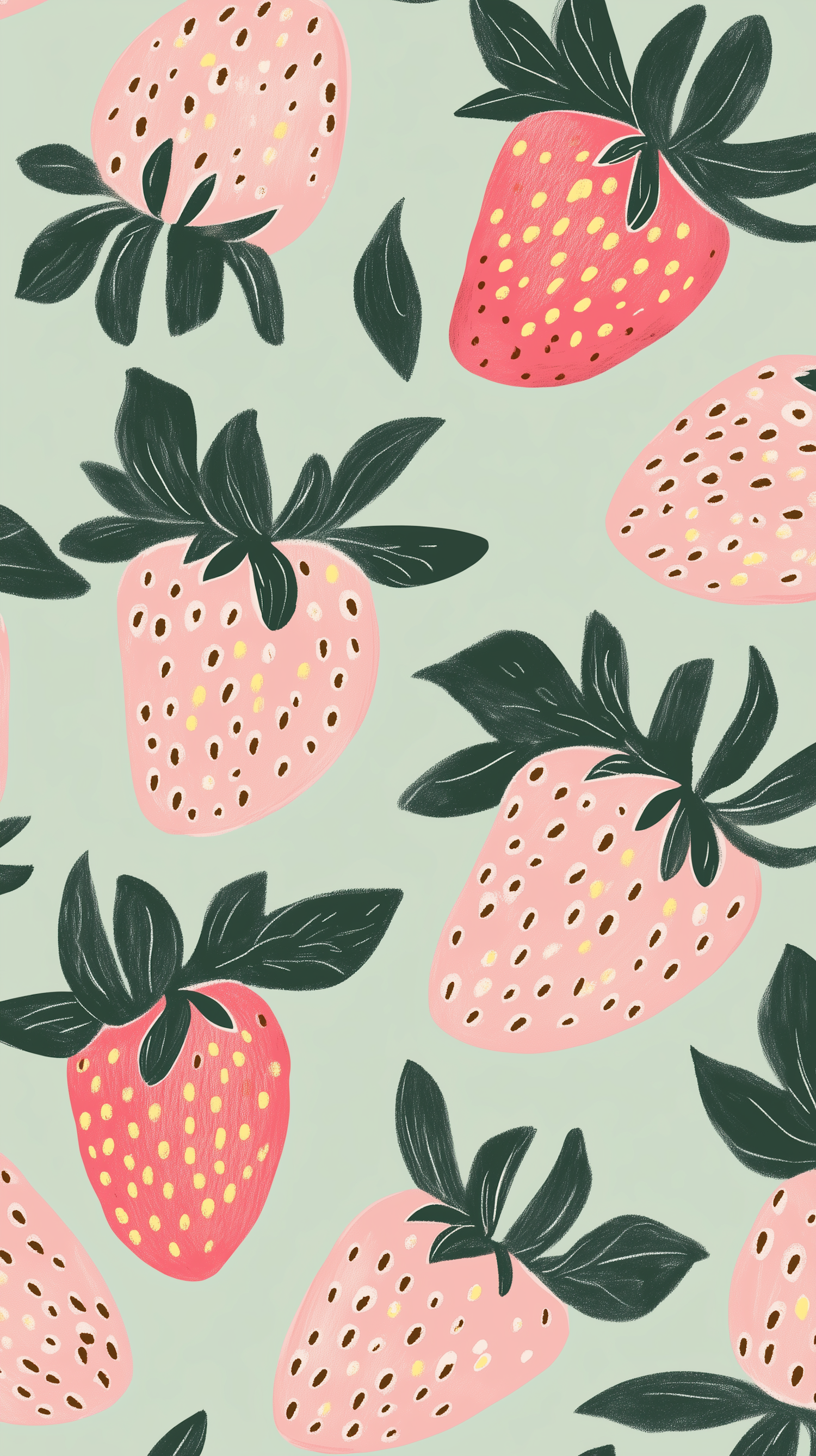 Stylized Strawberry Pattern