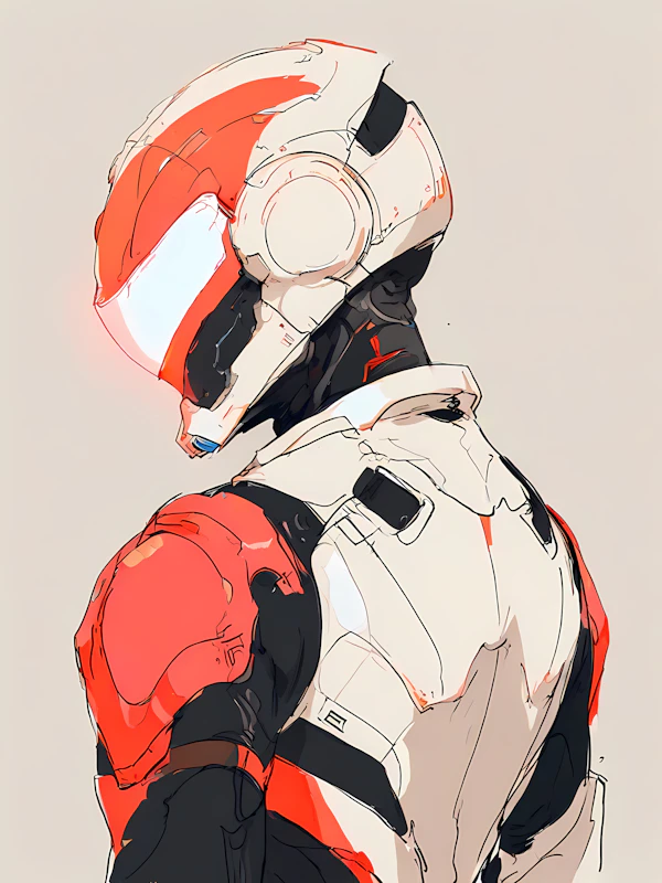 Futuristic Armored Figure