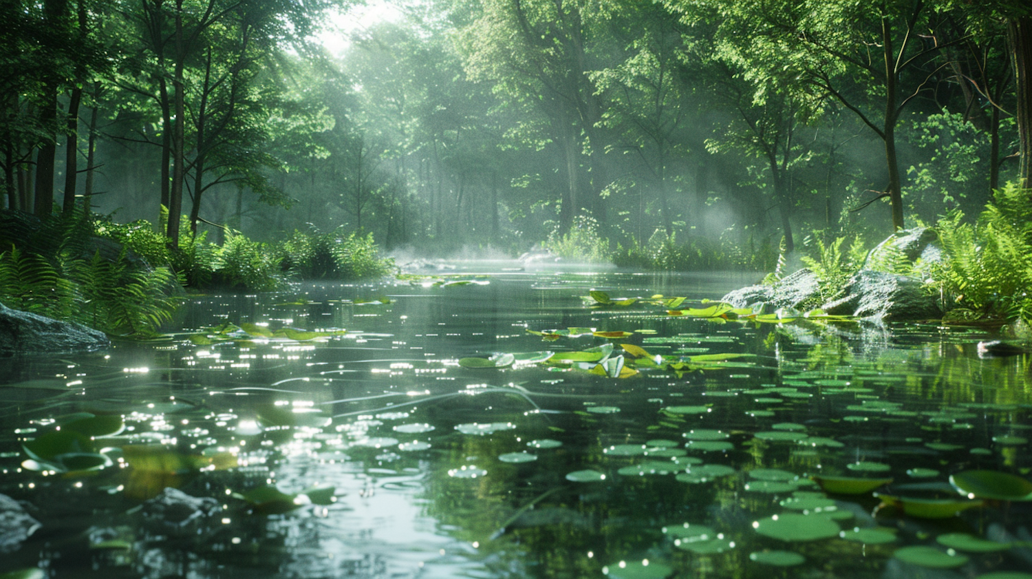 Ethereal Forest Pond