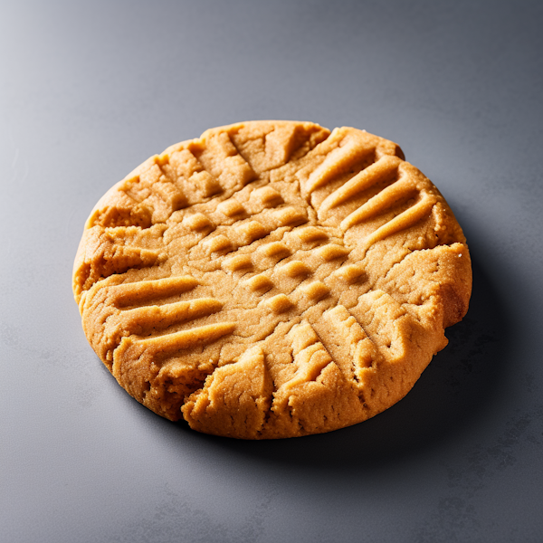 Golden Brown Crisscross Peanut Butter Cookie