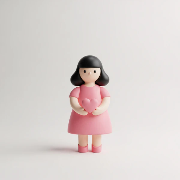 Minimalist Girl Figurine