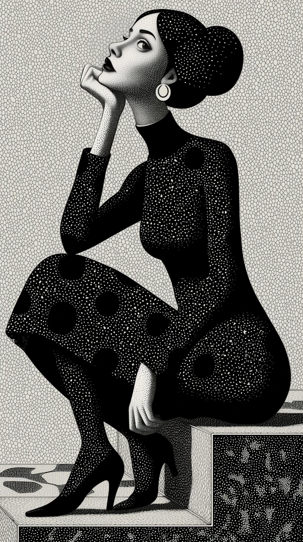 Thoughtful Woman Illustration