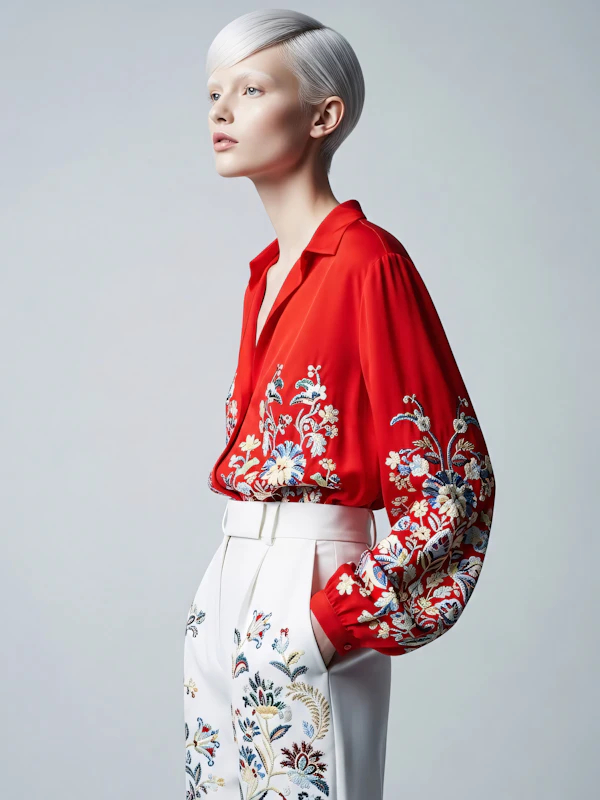 Elegant Floral Attire