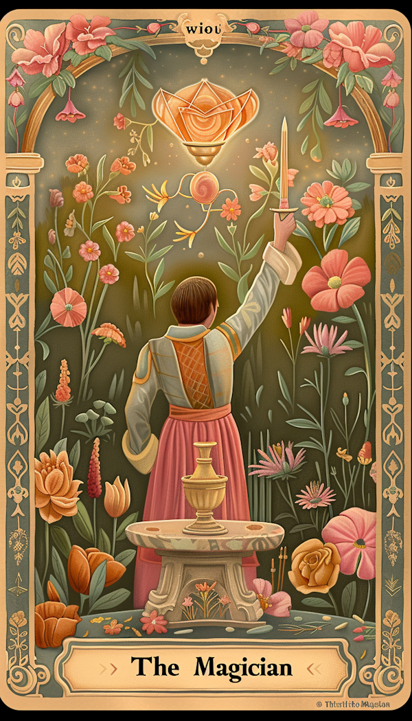 The Magician Tarot Card Illustration