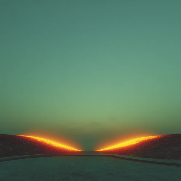 Surreal Glowing Landscape