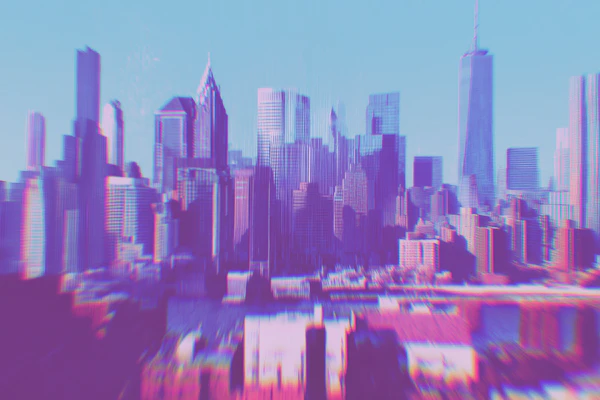 Vibrant Urban Skyline